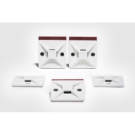 MB4APT-I-PA66-WH  (100 Stück) - Klebesockel 28x28 natur MB4APT-I-PA66-WH