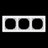 1723-44G - Frame 3-gang white 1723-44G