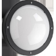 SG Primo LED plafondlamp E27 mat zwart rond IP65 IK10 614570