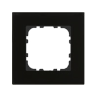 BE-GTR1S.01S - MDT Glass cover frame 1-fold for 55 mm systems, Black - BE-GTR1S.01S
