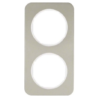 10122114 - Frame 2-gang stainless steel 10122114