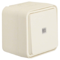50763502 - Push button 1 change-over contact white 50763502