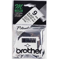 Labeltape Brother P-touch MK221 9mm zwart op wit