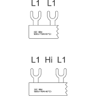 EV-S G 1.6.70 - Phase busbar 1-p 10mm² 105mm EV-S G 1.6.70