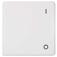 233204 - Cover plate for switch/push button white 233204