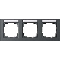 109323 - Frame 3-gang anthracite 109323