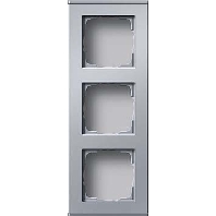 136326 - Surface mounted housing 3-gang aluminium 136326
