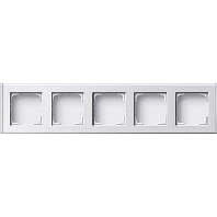 136427 - Surface mounted housing 5-gang white 136427