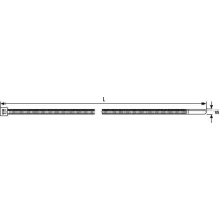 Kabelbinder binnenvertanding T-serie (l x b) 390 mm x 4.7 mm T80L-W-BK-C1 Kleur: Zwart 100 stuks Hel