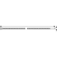 Kabelbinders (l x b) 245 mm x 4.6 mm UB250C-N-PA66-NA-C1 Kleur: Transparant 100 stuks HellermannTyto