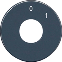 SKS 1101-20 - Cover plate for switch/push button black SKS 1101-20