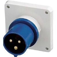 812 - Mounted CEE-plug 16A 3p 6h 812