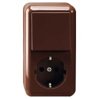 MEG3495-8717 - Combination switch/wall socket outlet MEG3495-8717