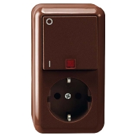 MEG3499-8717 - Combination switch/wall socket outlet MEG3499-8717