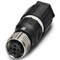 Phoenix Contact 1521601 Sensor/actuator connector M12 Socket, straight No. of pins (RJ): 4 1 pc(s)