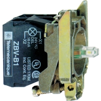 Schneider Electric ZB4BW0B11 Hulpschakelaar, LED-element Met bevestigingsadapter, Met fitting 1x NO 