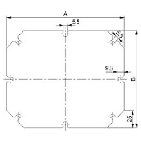 NSYAMPM3429TB - Mounting plate for distribution board NSYAMPM3429TB