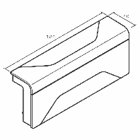 SL 200558 gsw - Adapter for baseboard wireway SL 200558 gsw
