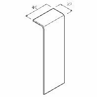 SL 201157 gsw - Coupler for skirting duct 115x20mm SL 201157 gsw