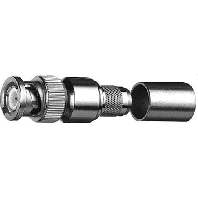 Telegärtner J01000A0060 J01000A0060 BNC-connector Stekker, recht 50 Ω 1 stuk(s)