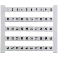 DEK 5 FW 401-450 (50 Stück) - Label for terminal block 5mm white DEK 5 FW 401-450