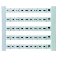 DEK 5 FSZ 1-10 (500 Stück) - Label for terminal block 5mm white DEK 5 FSZ 1-10