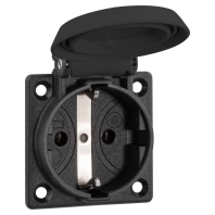 1661000 - Panel mounted socket outlet with 1661000