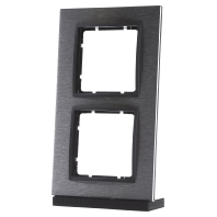 10123606 - Frame 2-gang stainless steel 10123606