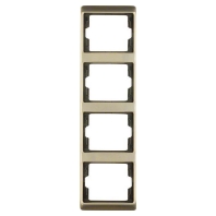 13440001 - Frame 4-gang bronze 13440001