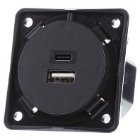 926202505 - USB power supply 2fold Anthracite 926202505