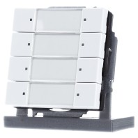 6127/01-84 - EIB, KNX push button sensor 4-fold with bus coupling unit, 6127/01-84