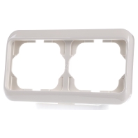1722-22G - Frame 2-gang cream white 1722-22G