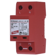 DSH TT 2P 255 - Combination arrester for TT/TN systems, DSH TT 2P 255