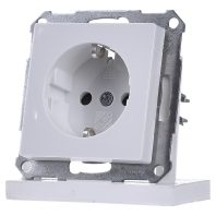 265204 Socket outlet protective contact white 265204