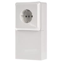 515100 Socket outlet protective contact white 515100