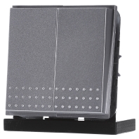 012565 - Series switch flush mounted aluminium 012565