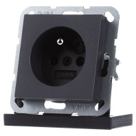 048528 - Socket outlet (receptacle) anthracite 048528