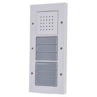 126866 - Door station surface mounting 6-fold, pure white, 126866