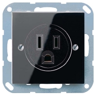 A 521-15 SW (10 Stück) - Socket outlet (receptacle) NEMA black A 521-15 SW