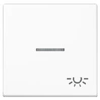 A 590 BF KO5 L WW - Cover plate for switch/push button white A 590 BF KO5 L WW