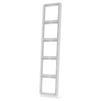 CD 585 WW - Frame 5-gang white CD 585 WW