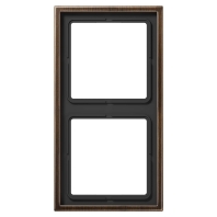 FD ME 2982 AT - Frame 2-gang brass FD ME 2982 AT