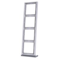 LS 984 LG - Frame 4-gang grey LS 984 LG
