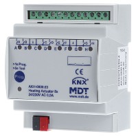 AKH-0800.03 - EIB/KNX Heating Actuator 8-fold, 4SU MDRC, 24-230VAC - AKH-0800.03