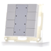 BE-TA55P8.G1 - Push Button 8-fold Plus, LED, White Shiny finish - BE-TA55P8.G1