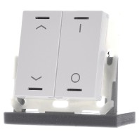BE-TAL55T2.C1 EIB, KNX, Push Button Lite 55 2-fold, RGBW, blinds and switch, with temperature sensor