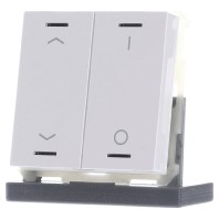 BE-TAL63T2.C1 EIB, KNX, Push Button Lite 63 2-fold, RGBW, blinds and switch, with temperature sensor