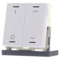 BE-TAL63T2.D1 EIB, KNX, Push Button Lite 63 2-fold, RGBW, switch and blinds, with temperature sensor