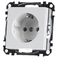 MEG2301-0319 - Schuko socket polar white/glossy with plug-in terminal, MEG2301-0319