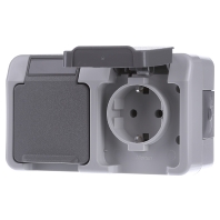 MEG2321-8029 Socket outlet protective contact grey MEG2321-8029, special offer